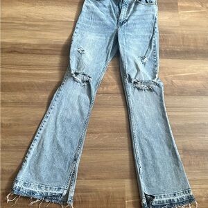 Distressed Blue Women's Jeans